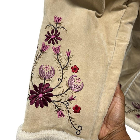 St. John’s Bay Suede boho coat - Picture 5 of 11